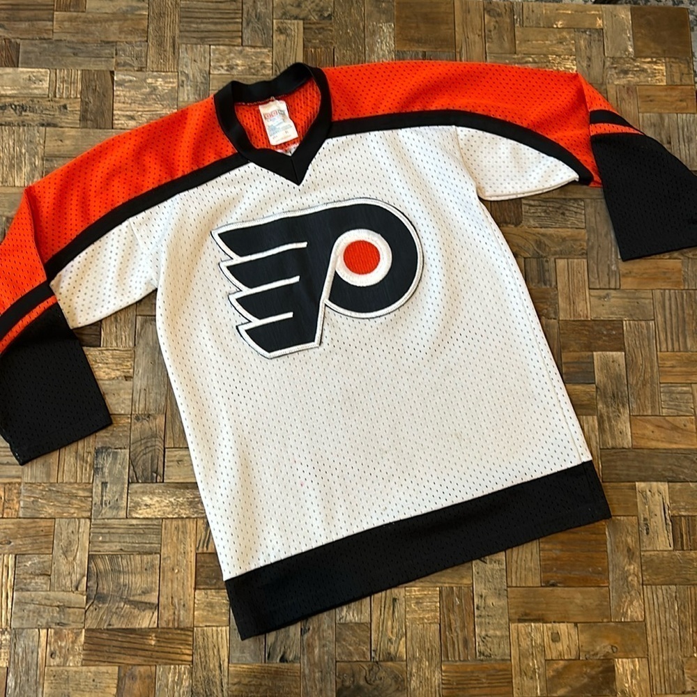 Philadelphia Flyers Vintage Boys Hockey Jersey Size XL